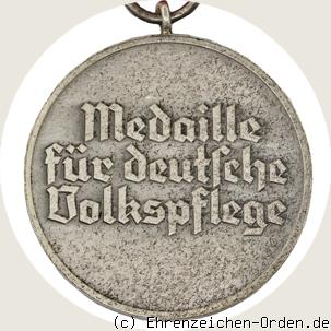 Ehrenzeichen für deutsche Volkspflege 4. Stufe Medaille R&uuml;ckseite