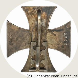 Eisernes Kreuz 1.Klasse 1914 mit Schiebeverschluss KMST R&uuml;ckseite