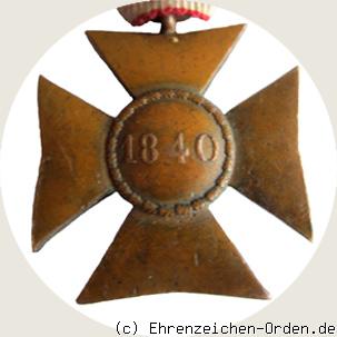 Dienstalterzeichen der Unteroffiziere für 10 Jahre R&uuml;ckseite