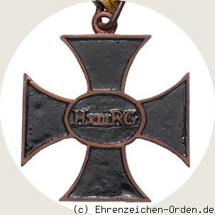 Ehrenkreuz für Offiziere der Linie 1814 R&uuml;ckseite