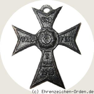 Treuekreuz Freikorps von Neufville am Band