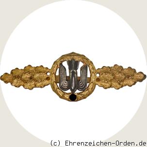 Frontflugspange für Kampf- und Sturzkampfflieger in Gold