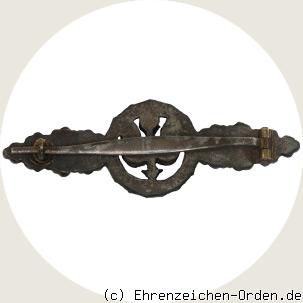 Frontflugspange für Zerstörer in Bronze R&uuml;ckseite