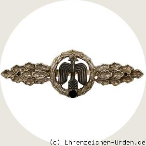 Frontflugspange für Jäger in Silber