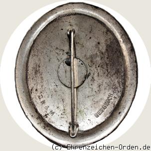 Ehrenzeichen 2. Form  Frontkämpfer des Weltkrieges 1914-1918 e.V. R&uuml;ckseite