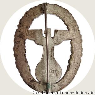 Gau-Ehrenzeichen Baden in Silber R&uuml;ckseite