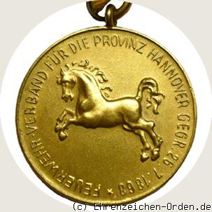 Feuerwehr-Ehrenzeichen 1. Klasse Provinz Hannover 1920 R&uuml;ckseite