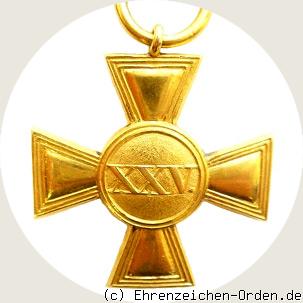 Wilhelmskreuz – Dienstauszeichnung 25 Jahre der Offiziere R&uuml;ckseite