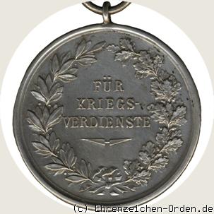 Allgemeines Ehrenzeichen für Kriegs-Verdienste 1894 R&uuml;ckseite