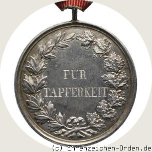 Allgemeines Ehrenzeichen Silberne Medaille für Tapferkeit 1850 R&uuml;ckseite