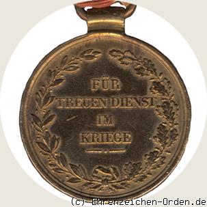 Felddienstzeichen (Kriegsdenkmünze) 1840 R&uuml;ckseite