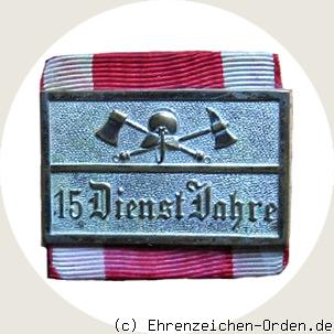 Dienstauszeichnung der Feuerwehr – Schnalle für 15 Jahre