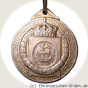 Silberne Verdienstmedaille für Kunst und Wissenschaft 1904 R&uuml;ckseite