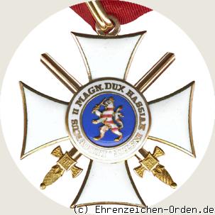 Orden Philipps des Großmütigen Ritterkreuz 1.Klasse mit Schwertern R&uuml;ckseite
