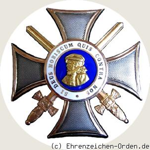 Orden Philipps des Großmütigen – Bruststern zum Komtur mit Schwertern Übergangsmodell 1. zur 2.Form 2.Modell