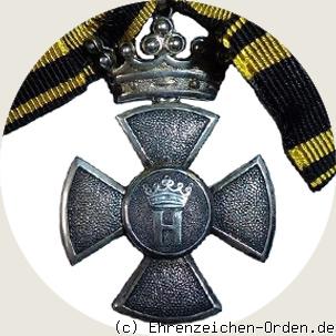 Orden Stern von Brabant Silbernes Kreuz 1. Klasse mit Krone R&uuml;ckseite