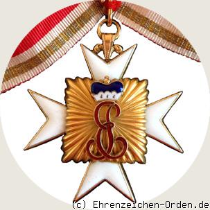 Hausorden von der Goldenen Flamme – Prinzessinnendekoration R&uuml;ckseite