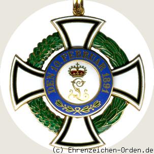 Fürstlicher Hausorden von Hohenzollern Ehrenkomturkreuz 2. Ausführung R&uuml;ckseite