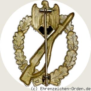 Infanterie Sturmabzeichen in Silber (Hohlprägung) R&uuml;ckseite