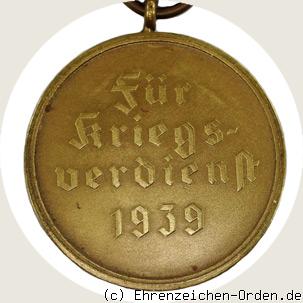 Kriegsverdienst-Medaille 1939 R&uuml;ckseite