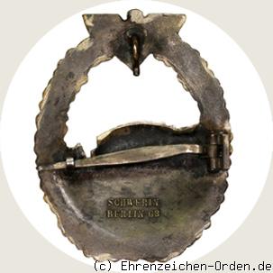 Schnellboot-Kriegsabzeichen 1.Form R&uuml;ckseite