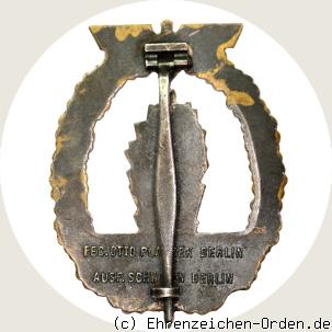 Minensucher-Kriegsabzeichen R&uuml;ckseite