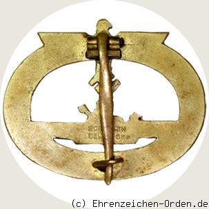 U-Boot-Kriegsabzeichen 1939 R&uuml;ckseite