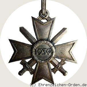 Ritterkreuz des Kriegsverdienstkreuzes mit Schwertern R&uuml;ckseite