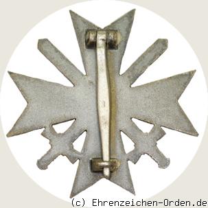 Kriegsverdienstkreuz mit Schwertern 1.Klasse 1939 R&uuml;ckseite
