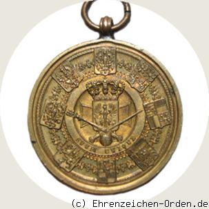 Krönungsmedaille am Band 1861 R&uuml;ckseite