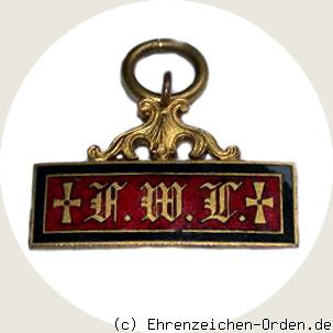 Landwehr-Dienstauszeichnung 1.Form emailliert für Ordensspange