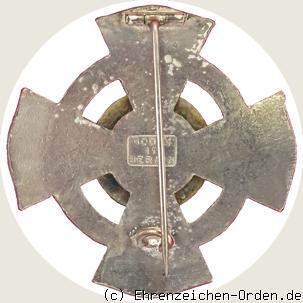 Ehrenzeichen des Lippischen Landesvereins vom Roten Kreuz 25 Jahre R&uuml;ckseite