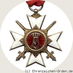 Fürstlich Lippischer Hausorden Ehrenkreuz 3.Klasse mit Schwertern 1914 R&uuml;ckseite