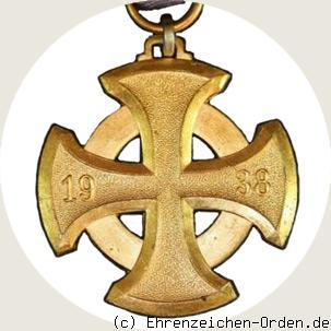 Luftschutz-Ehrenzeichen 1.Stufe Kreuz R&uuml;ckseite
