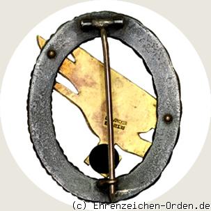 Fallschirmschützenabzeichen der Luftwaffe R&uuml;ckseite