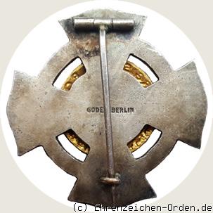 Ehrenzeichen des Mecklenburgischer Landesvereins vom Roten Kreuz 10 Jahre R&uuml;ckseite