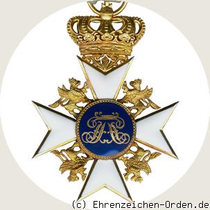 Hausorden der Wendischen Krone Ritterkreuz R&uuml;ckseite