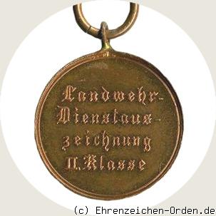 Landwehr-Dienstauszeichnung 2. Klasse R&uuml;ckseite