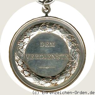 Verdienstmedaille in Silber Friedrich Franz II. R&uuml;ckseite