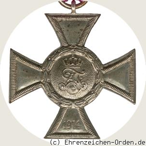 Kreuz für Auszeichnung im Kriege 2.Klasse 1914 R&uuml;ckseite
