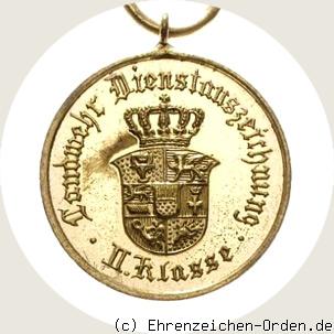 Landwehr-Dienstauszeichnung 2.Klasse R&uuml;ckseite