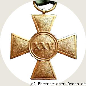 Dienstauszeichnung für 25 Jahre der Offiziere R&uuml;ckseite