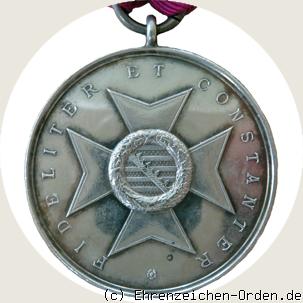 Silberne Verdienstmedaille des Herzoglich Sachsen-Ernestinischen Hausordens Herzog Bernhard R&uuml;ckseite
