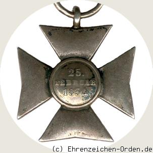 Dienstehrenzeichen der Unteroffiziere und Soldaten für 10 Jahre R&uuml;ckseite