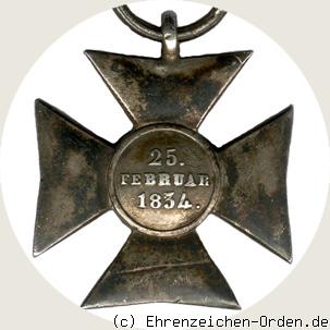 Dienstehrenzeichen der Unteroffiziere und Soldaten für 16 Jahre R&uuml;ckseite