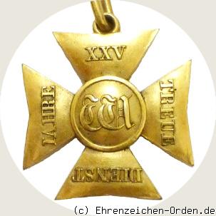 Dienstehrenzeichen der Offiziere für 25 Jahre