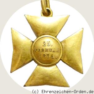 Dienstehrenzeichen der Offiziere für 25 Jahre R&uuml;ckseite