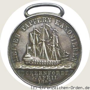 Erinnerungsmedaille Gefecht bei Eckernförde R&uuml;ckseite