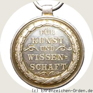 Silberne Medaille für Kunst und Wissenschaft R&uuml;ckseite