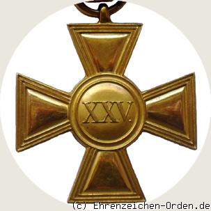 Dienstauszeichnungskreuz für 25 Jahre der Offiziere R&uuml;ckseite